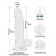 Crystal Addiction - Clear Glass Dildo - 19cm❤️Addiction