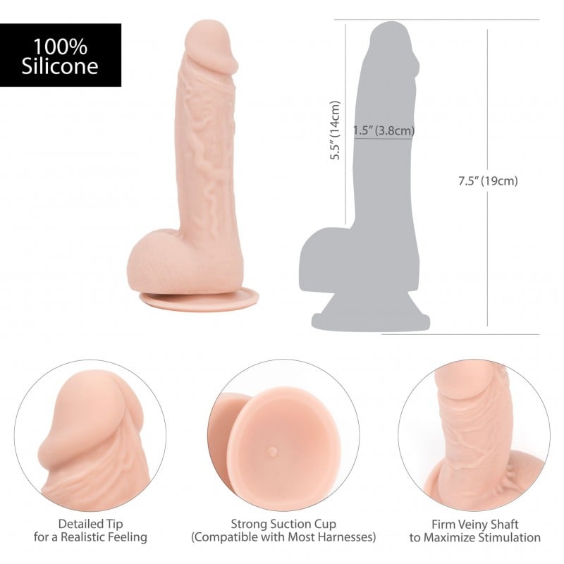 Addiction - Mark Dildo med Sugkopp - 19 cm❤️Addiction❤️SE