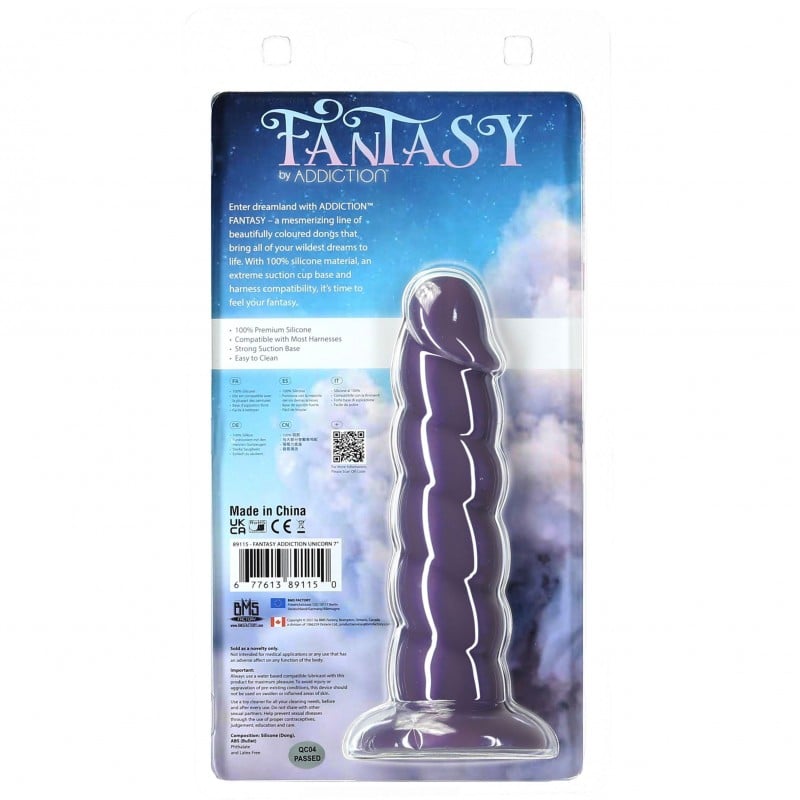 Addiction - Fantasy Addiction 18 cm Einhorn Dildo Lila❤️Addiction