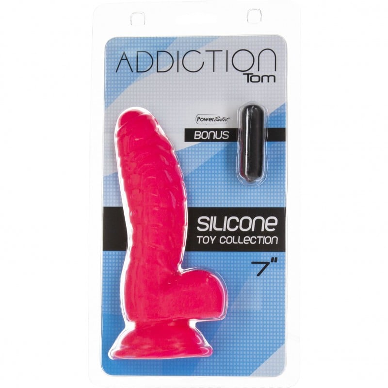 Addiction - Tom 18 cm Dildo Hot Pink❤️Addiction