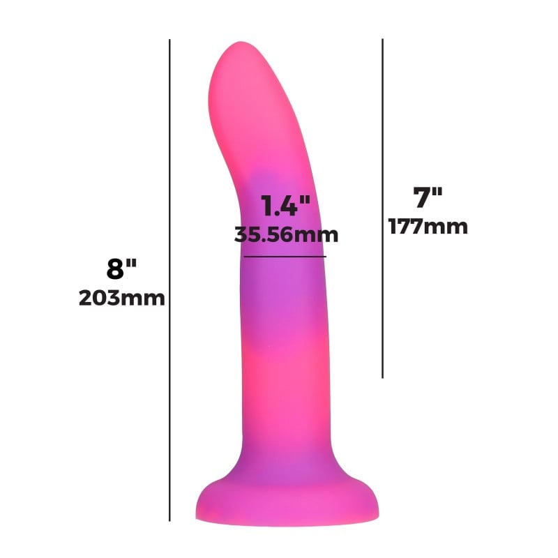 Addiction - Rave Realistic Dildo Pink/Purple❤️Addiction