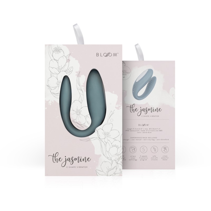  Bloom - Jasmine Vibrador C-Shape Verde❤️Bloom