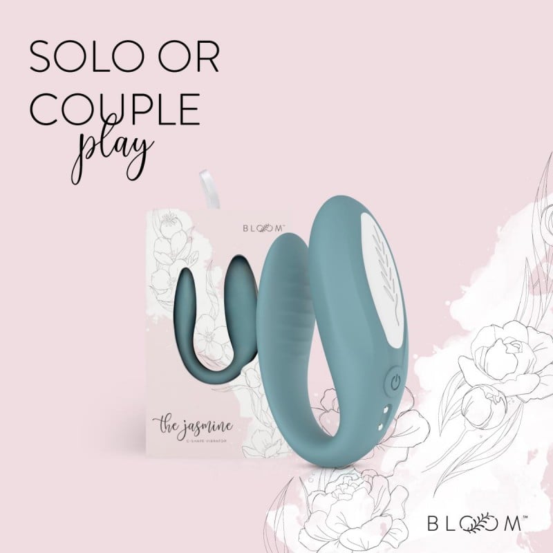  Bloom - Jasmine Vibrador C-Shape Verde❤️Bloom
