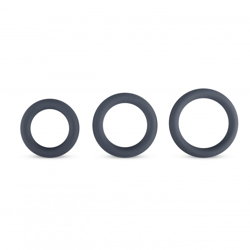 Boners 3個セット シリコンコックリング(グレー) ❤️Boners Boners 3個セット シリコンコックリング(グレー) ❤️Boners