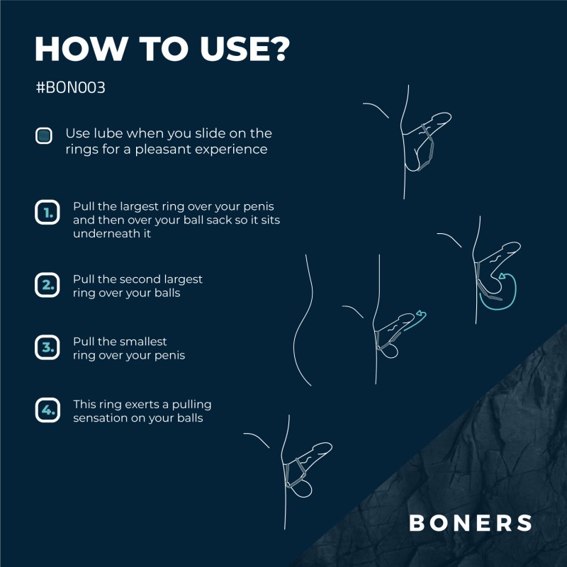 Boners トリプルリング ❤️Boners Boners トリプルリング ❤️Boners