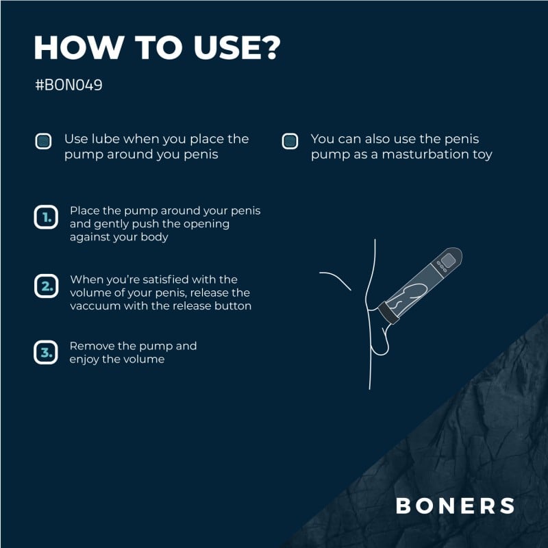 Boners - LCDディスプレイ付きペニスポンプ ❤️Boners Boners - LCDディスプレイ付きペニスポンプ ❤️Boners