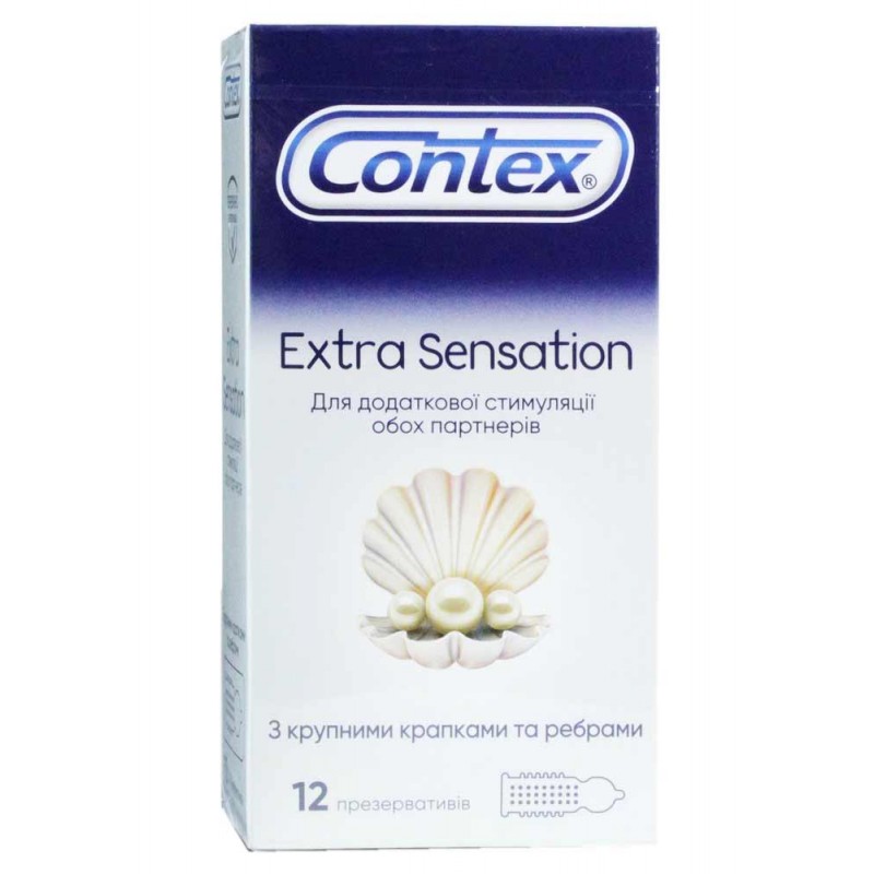 Contex Extra Sensation Textured Condoms 12-Pack❤️CONTEX