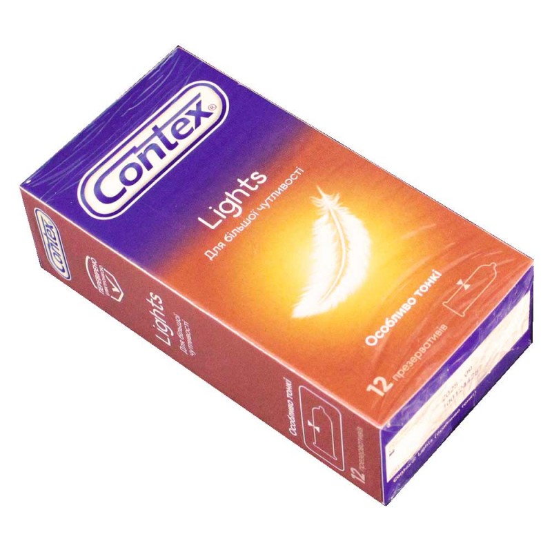Contex Lights Ultra-Thin Condoms 12-Pack❤️CONTEX