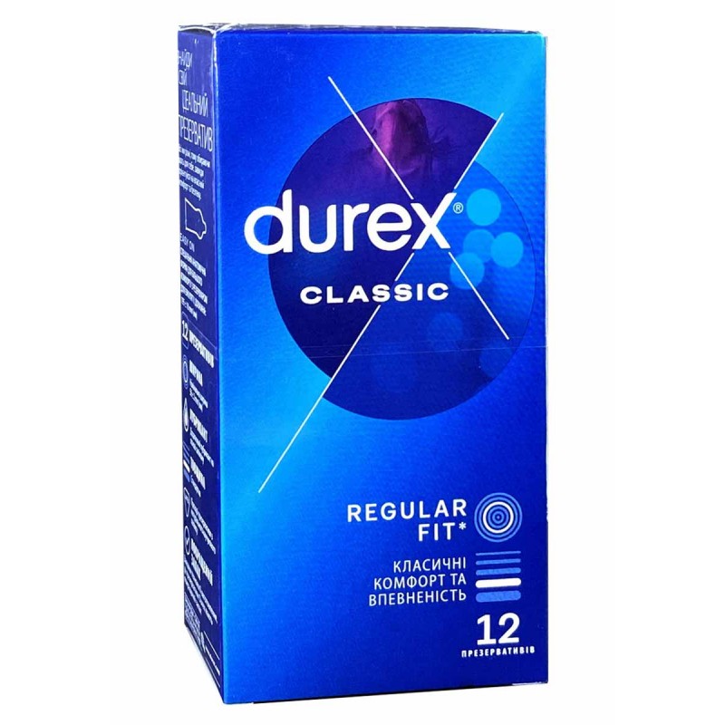 Durex Classic Condoms 12 Pack❤️DUREX