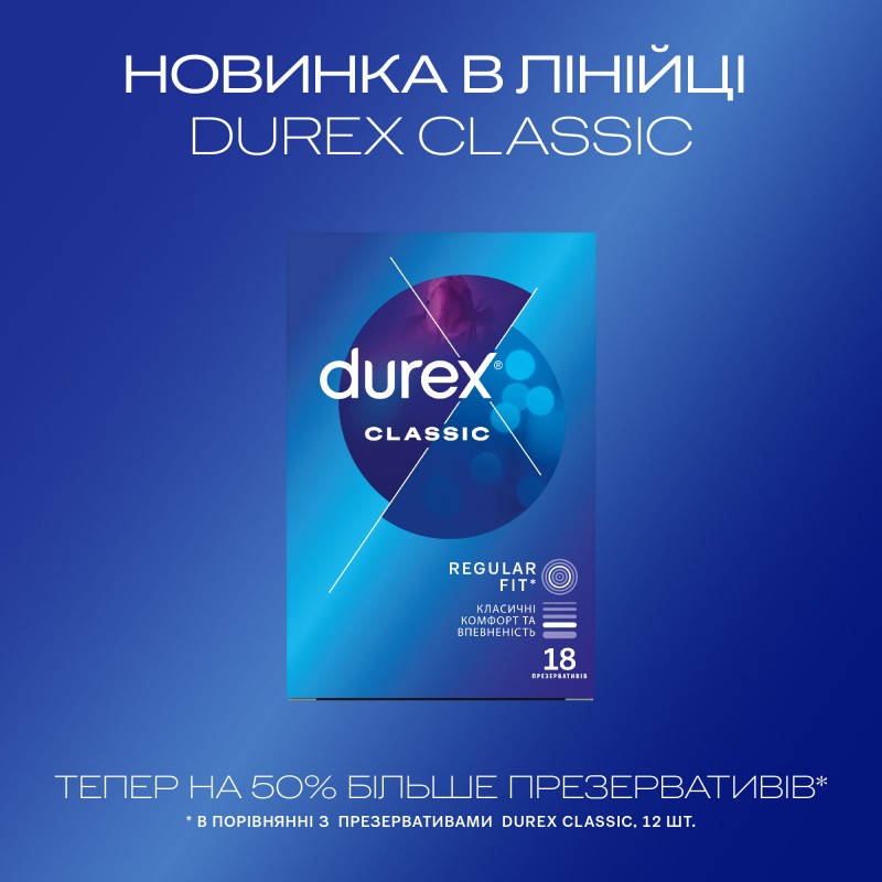 Durex Classic Condoms 18 Pack❤️DUREX