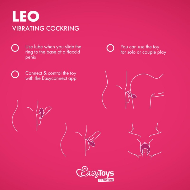 EasyConnect - アプリ連動バイブ付きコックリング Leo ❤️EasyConnect EasyConnect - アプリ連動バイブ付きコックリング Leo ❤️EasyConnect