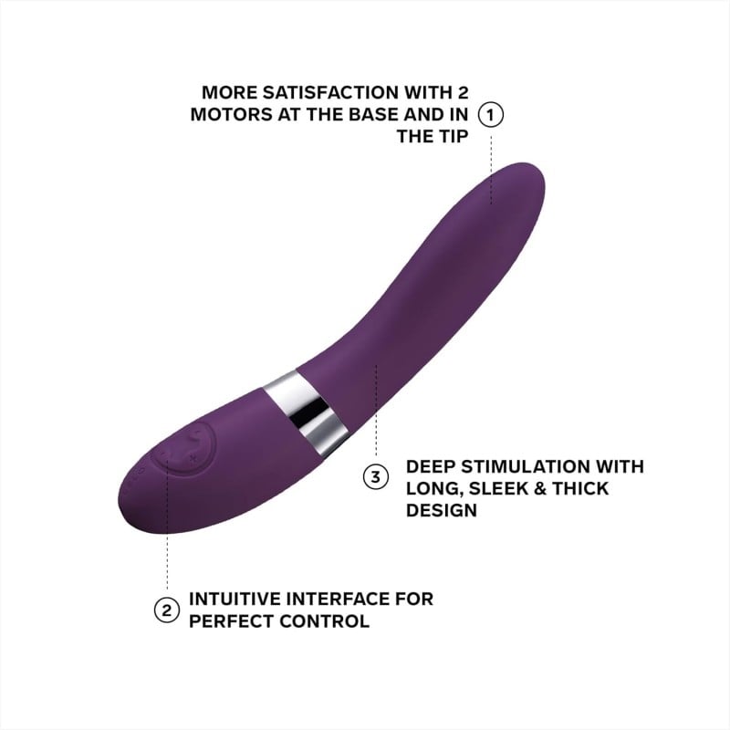 Klassikaline vibraator LELO - Elise 2 Sweet Plum❤️Lelo