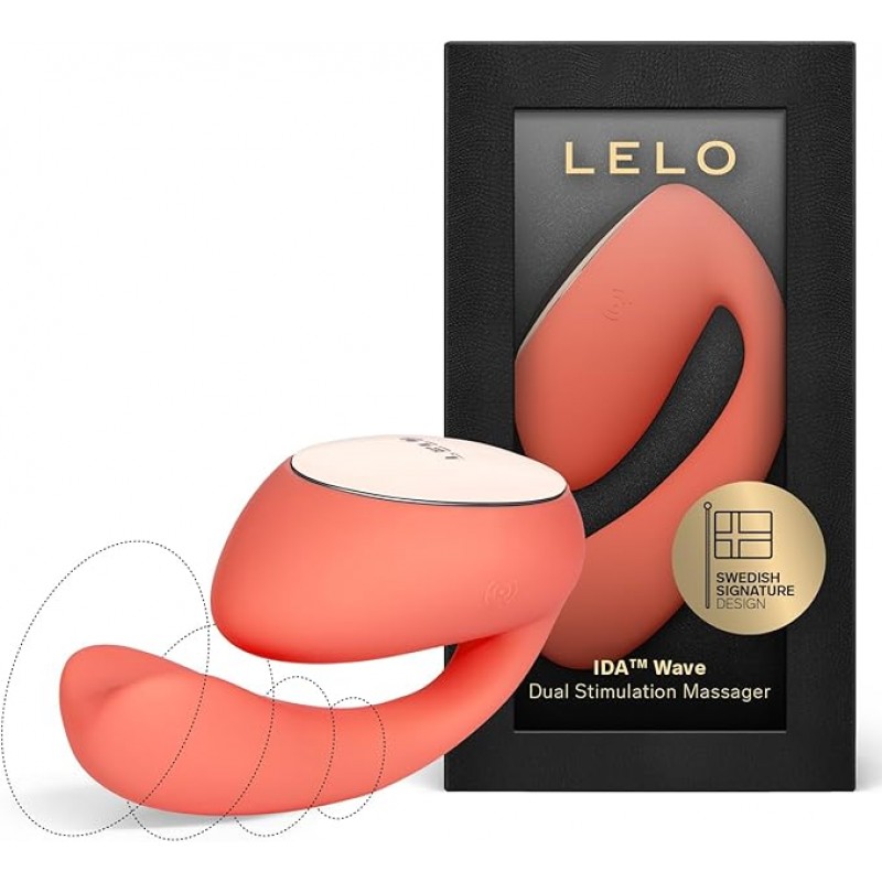 LELO - Ida Wave Masażer do Podwójnej Stymulacji Pomarańczowy❤️Lelo