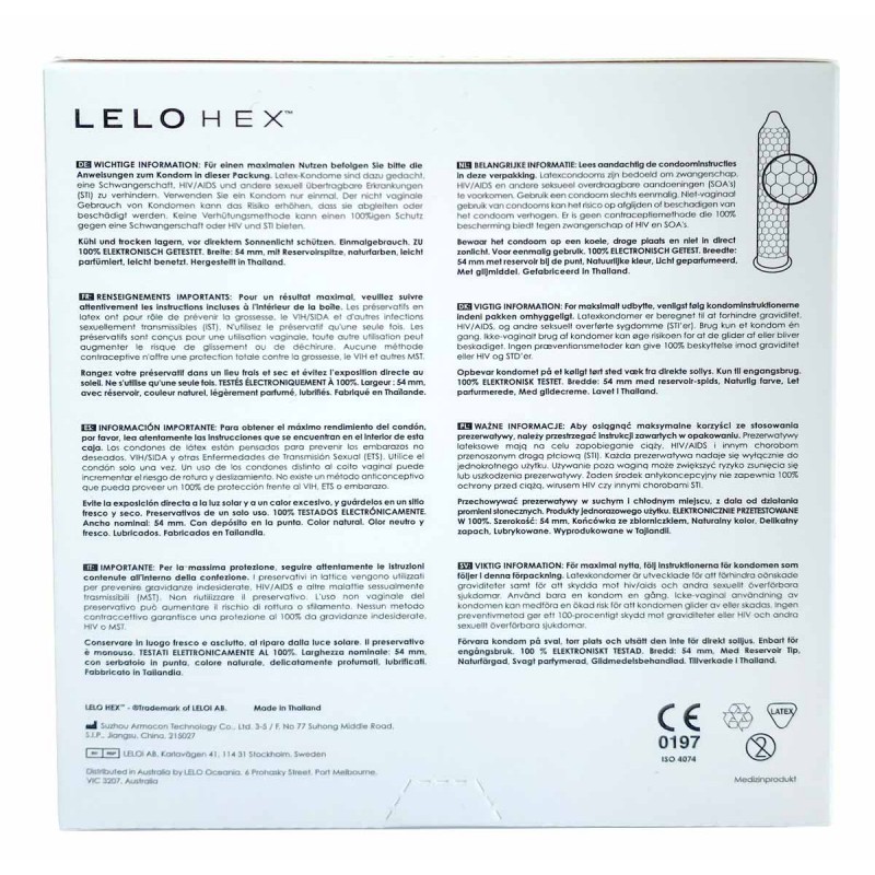 Revolutionary Condoms Lelo HEX Original 36pcs❤️Lelo