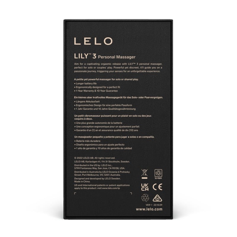 Clitoral Vibrator LELO - Lily 3 Calm Lavender❤️Lelo