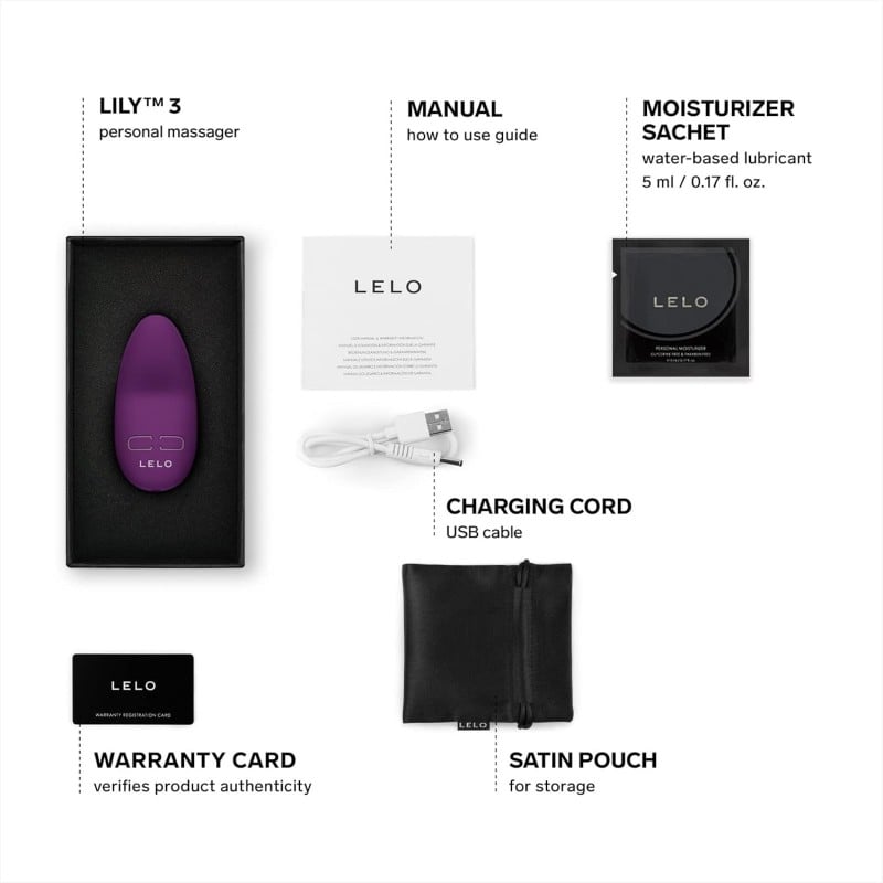 Clitoral Vibrator LELO - Lily 3 Dark Plum❤️Lelo