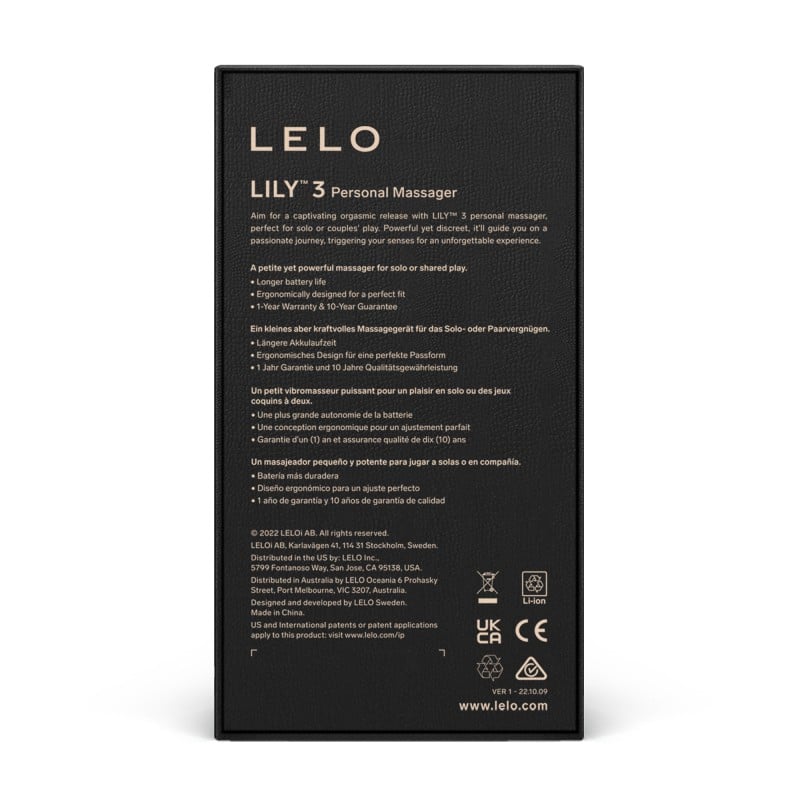 Clitoral Vibrator LELO - Lily 3 Dark Plum❤️Lelo