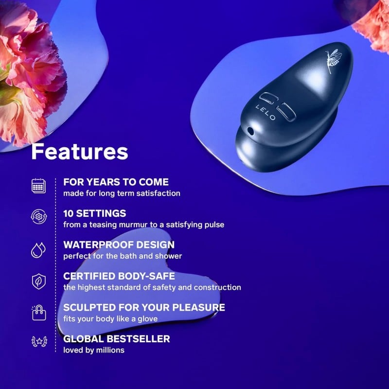 Clitoral Vibrator LELO - Nea 3 Pitch Black❤️Lelo