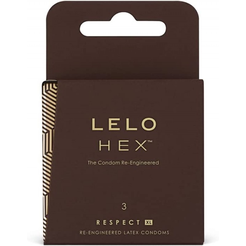Revolutionary Condoms Lelo HEX Respect XL 3pcs Extra Size❤️Lelo