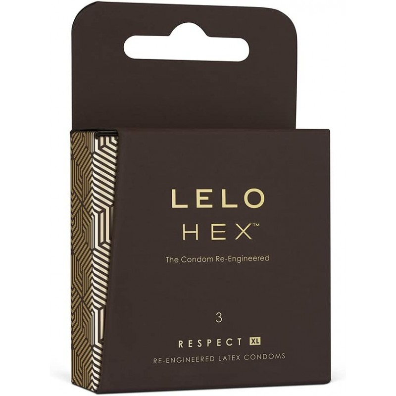 Revolutionary Condoms Lelo HEX Respect XL 3pcs Extra Size❤️Lelo