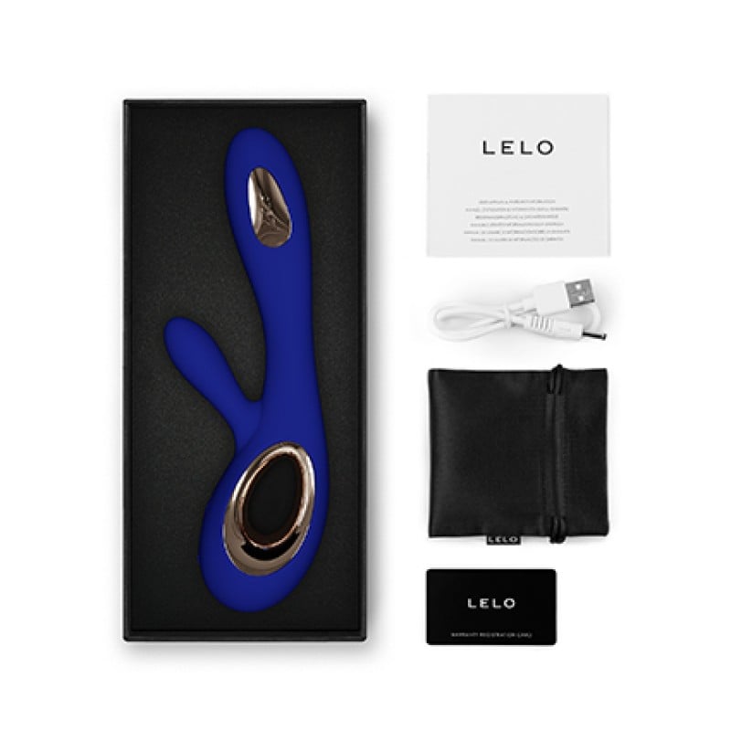 LELO - Soraya Wave Rabbit Vibrator Midnight Blue ❤️Lelo