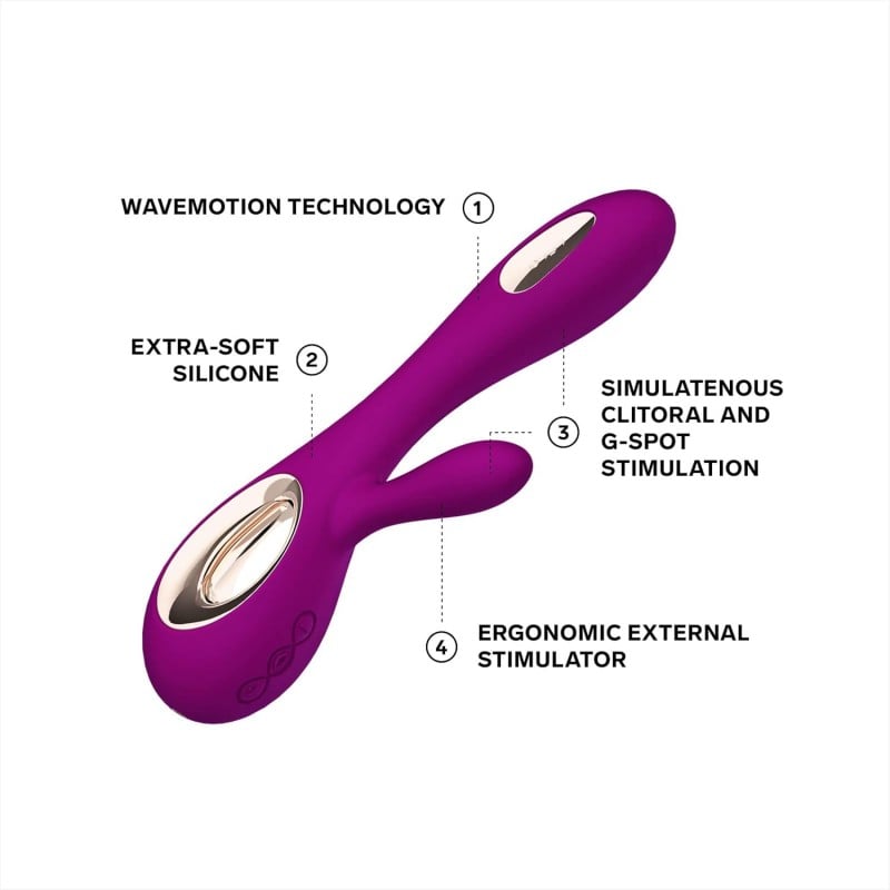 LELO - Soraya Wave Rabbit Vibratör Deep Rose ❤️Lelo