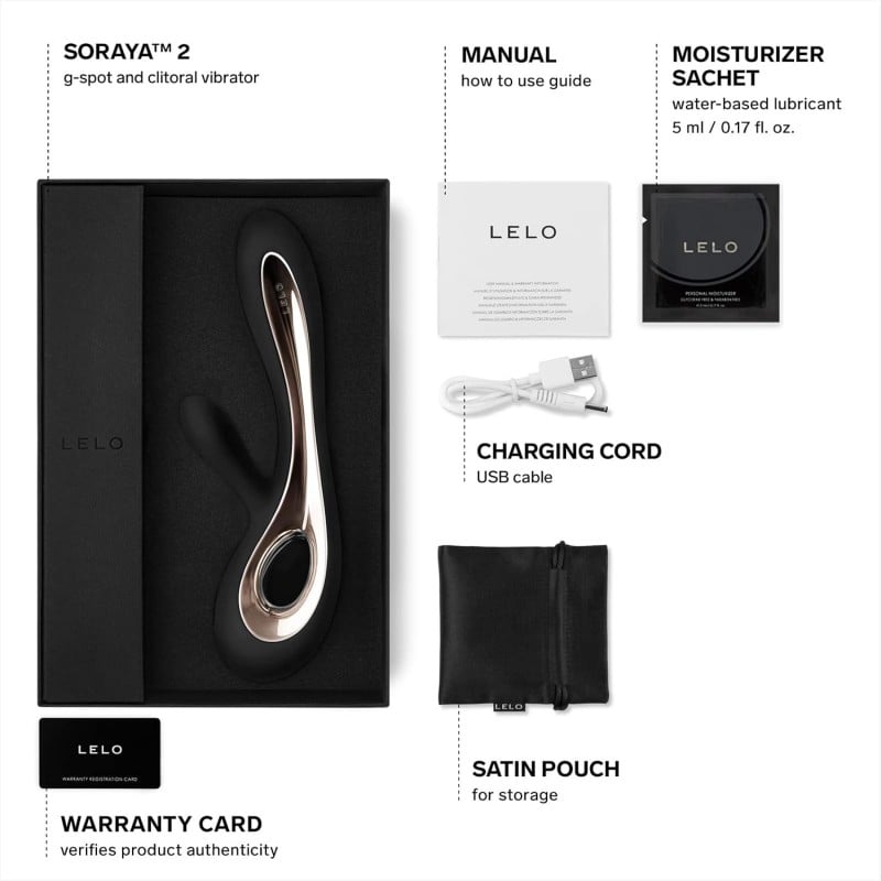 LELO - Soraya 2 Vibratör Siyah ❤️Lelo