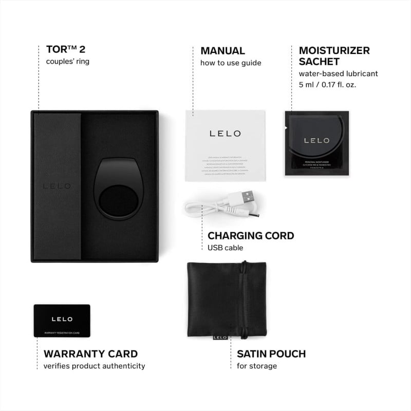 LELO - Tor 2 Penis Halkası Siyah ❤️Lelo