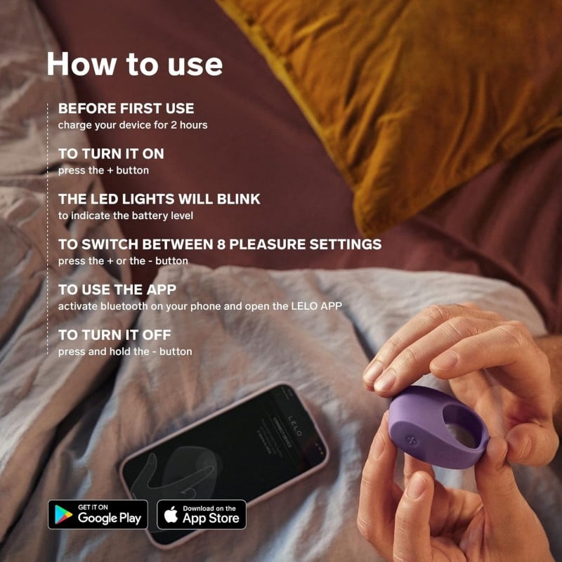 LELO - Tor 3 Penis Halkası Violet Dusk ❤️Lelo