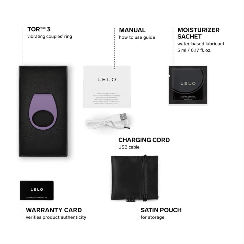 LELO - Tor 3 Penis Halkası Violet Dusk ❤️Lelo