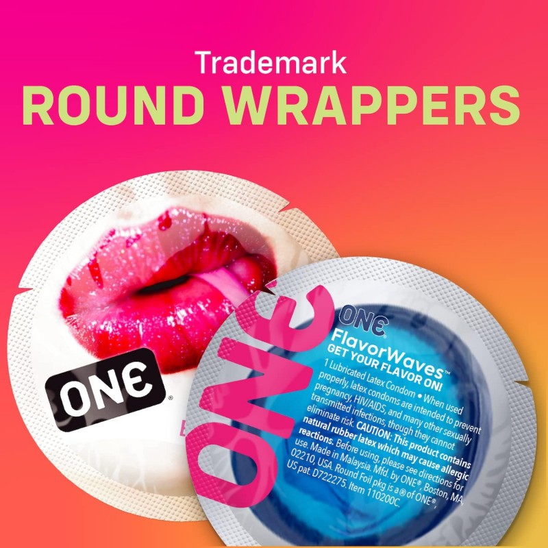 ONE Flavor Waves Flavored Condoms 12 Pack – 6 Varieties❤️ONE