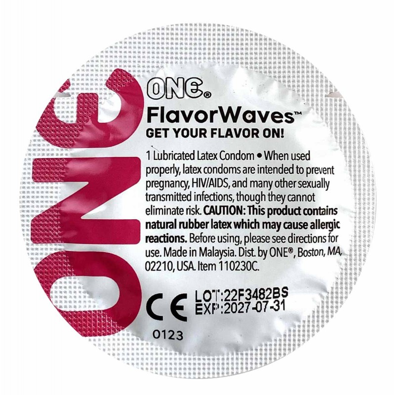 ONE Flavor Waves Flavored Condoms 12 Pack – 6 Varieties❤️ONE