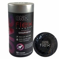 ONE Flex Ultra-Thin Latex Condoms with Graphene Enhancement, 10 Pack