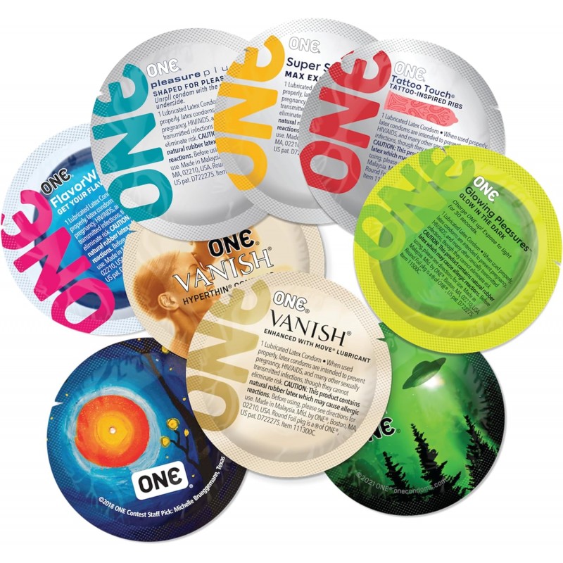 ONE Mixed Pleasures Condom Variety Pack - 12 Count❤️ONE