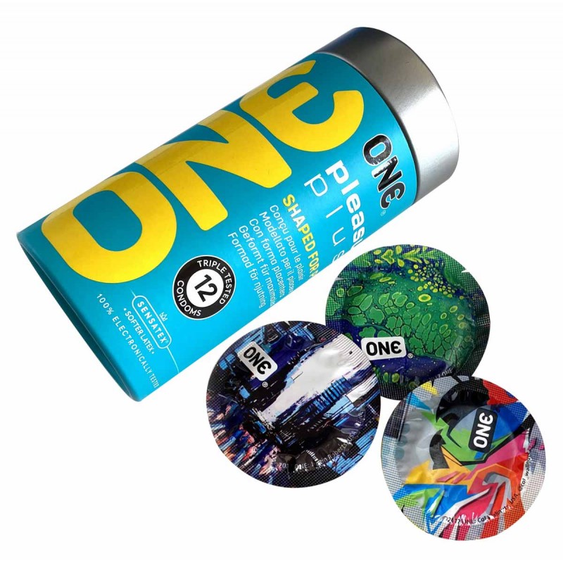 ONE Pleasure Plus Arousing Condoms 12 Pack Double Delight❤️ONE