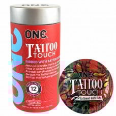 Préservatifs Texturés ONE Tattoo Touch 12 unités design tatouage