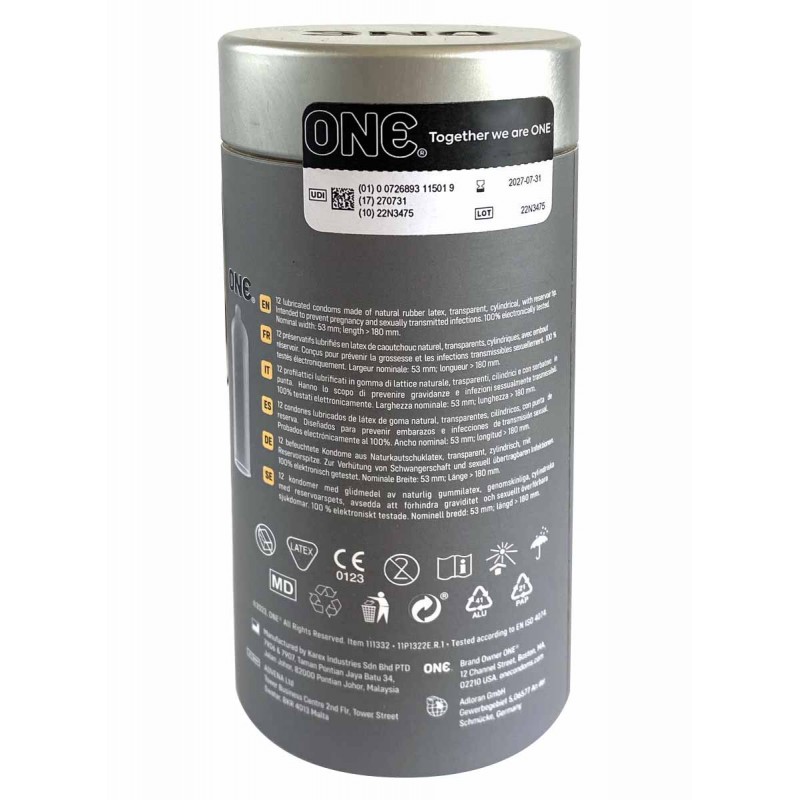 ONE Vanish Superthin Condoms 12 Pack Premium Lubricated❤️ONE