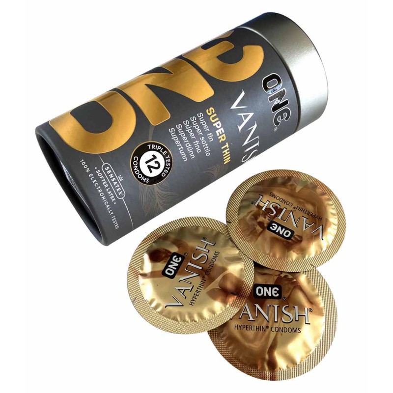 ONE Vanish Superthin Condoms 12 Pack Premium Lubricated❤️ONE