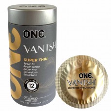 Préservatifs Ajustés ONE Vanish Superthin 12 unités lubrification premium