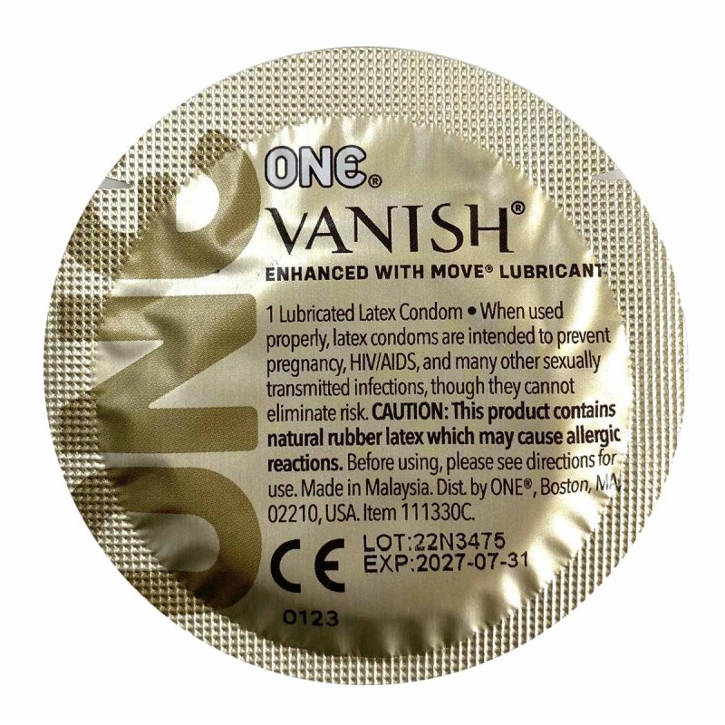 ONE Vanish Superthin Condoms 12 Pack Premium Lubricated❤️ONE