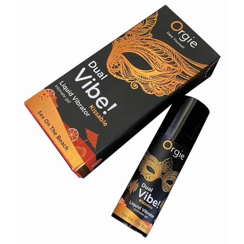 Orgie DualVibe! Kissable Liquid Vibrator 15ml Sex on the Beach Flavor❤️Orgie