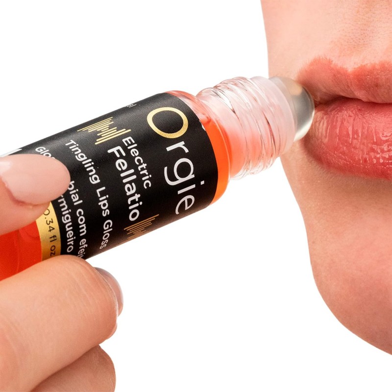 Orgie Electric Fellatio Vibrating Lip Gloss 10ml❤️Orgie