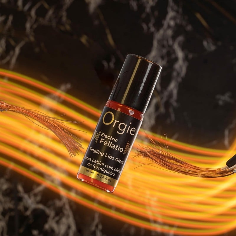 Orgie Electric Fellatio Vibrating Lip Gloss 10ml❤️Orgie