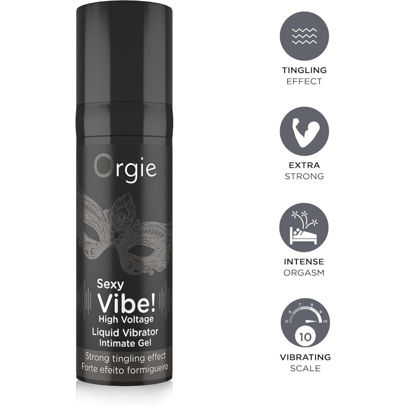 Orgie Sexy Vibe! High Voltage Liquid Vibrator 15ml Extra Strong❤️Orgie