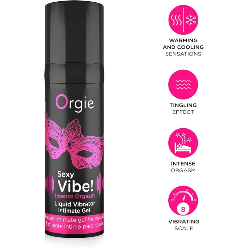 Orgie Sexy Intense Orgasm Liquid Vibrator 15ml for Couples❤️Orgie