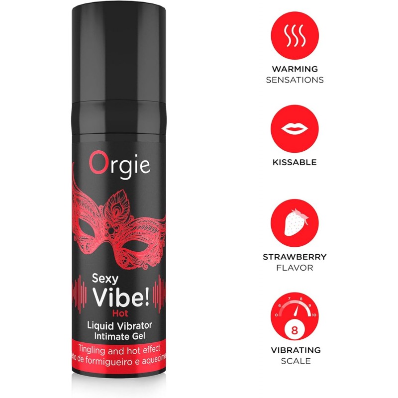 Orgie Sexy Vibe! Hot Warming Liquid Vibrator 15ml❤️Orgie