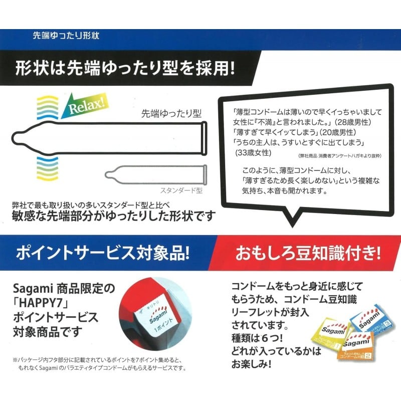 SAGAMI Natural Condoms 0.09mm 10 Pack❤️Sagami Original
