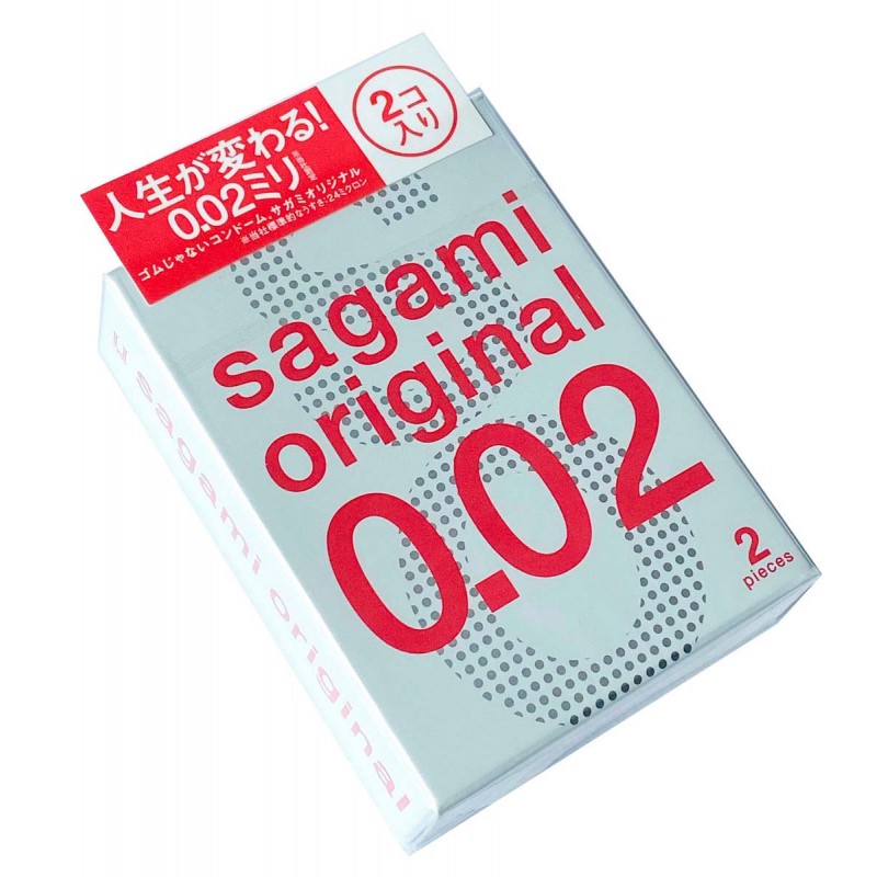 SAGAMI Original 0.02 Polyurethane Condoms (2 Pack)❤️Sagami Original