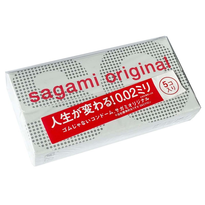 SAGAMI Original 0.02 Polyurethane Condoms (5 Pack)❤️Sagami Original
