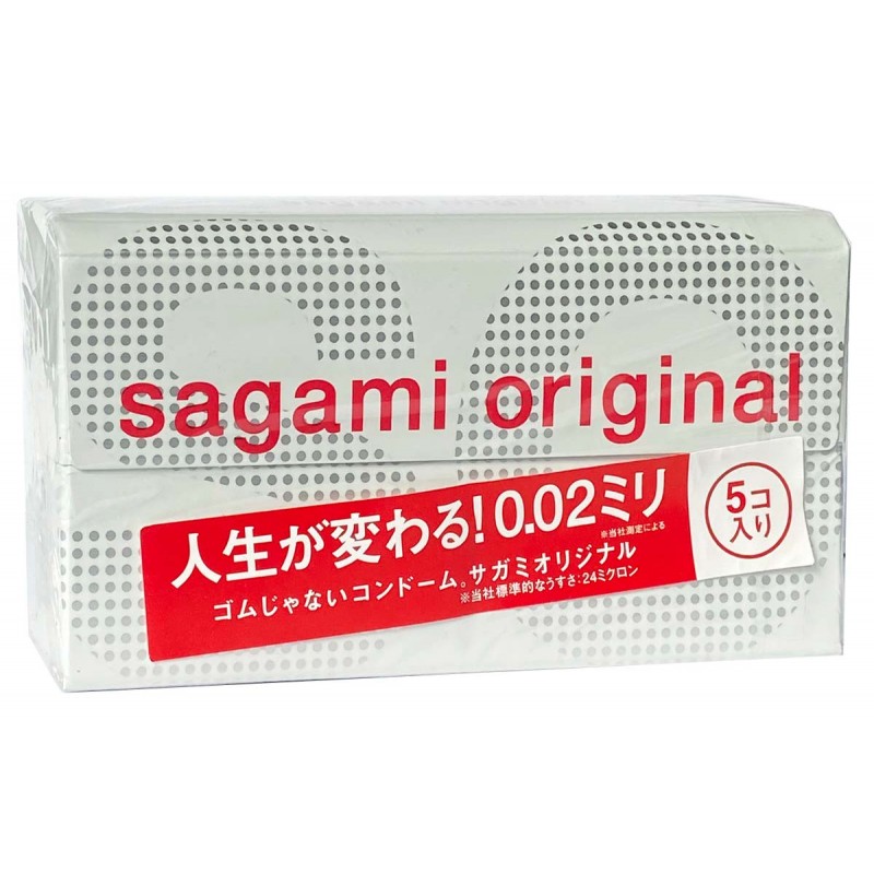 SAGAMI Original 0.02 Polyurethane Condoms (5 Pack)❤️Sagami Original
